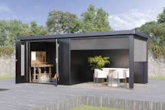 Wolff Finnhaus Sonnenrollo 24 für Premium Metall GartenhäuserZubehörbild