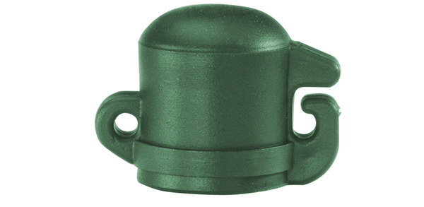 Alberts® Pfostenkappe für glatte Universalstäbe, Kst. grün, für Rohr ⌀16 mm 654788