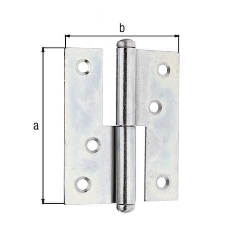 Alberts® Aushebescharnier 80x65x1,2 mm rechts