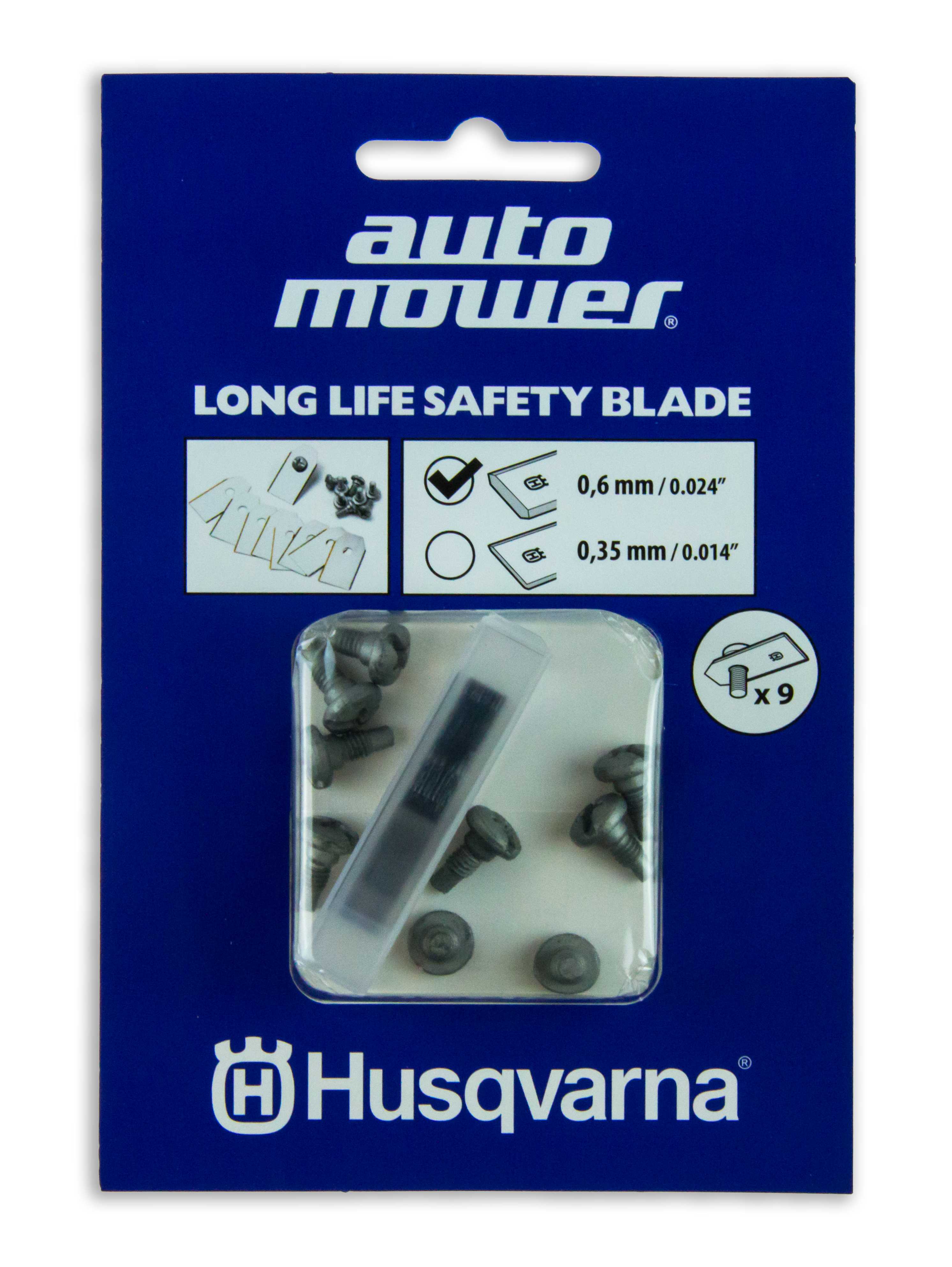 Husqvarna Robuster Messersatz für Automower-9 Stück