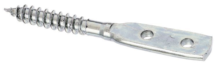 Alberts® Flechtzaunhalter, Blattschrauben-Form, galvanisch verzinkt dickschichtpassiviert, LxB 80x12 mm 213473