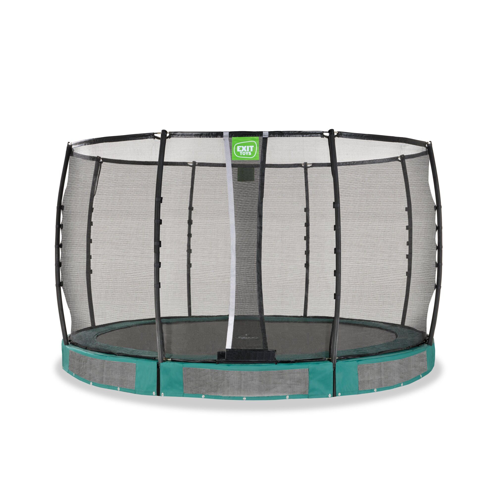 Exit Allure Premium Bodentrampolin mit Sicherheitsnetz Ø 366 cm grün