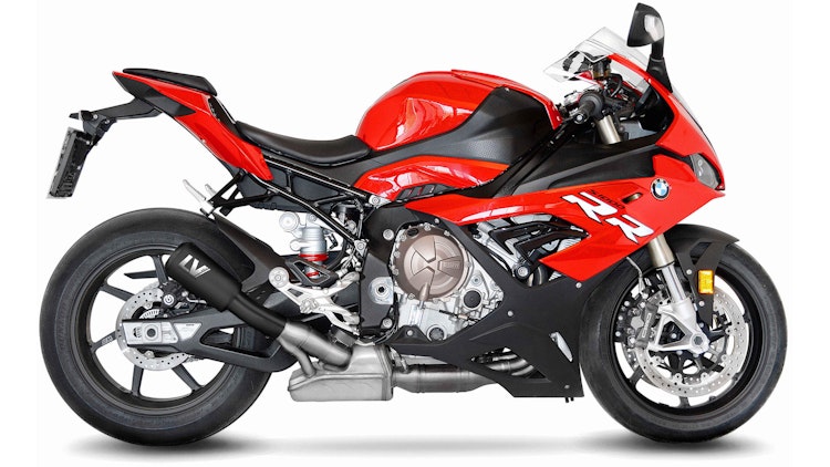LeoVince SLIP-ON Edelstahl SBK LV-10 Schwarz für BMW S 1000 R / RR