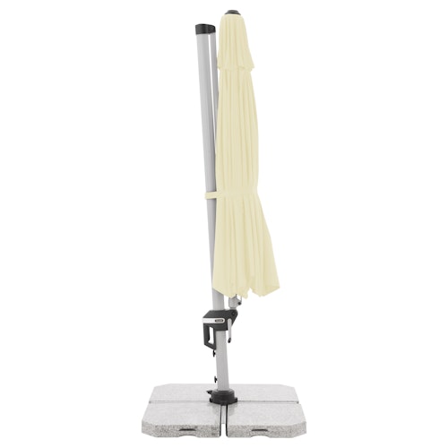 doppler Pendelschirm ACTIVE 370, Aluminium Grau / 100 % Polyester 200 g/m²