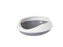 SAVIC Designtoilette Figaro weiß/grau Katzentoiletten