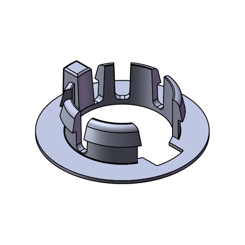 Griffwerk Drückerführung -POM -Edelstahl matt-Optik für ONE SMART2LOCK-Montage