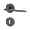 Vorschaubild Griffwerk Türgriff REMOTE Schraubtechnik rund -GK4- Samtgrau, Kaschmirgrau, Graphitschwarz