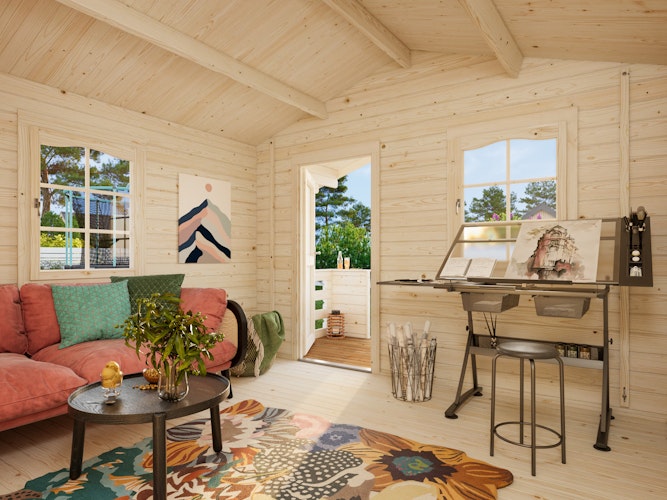 Palmako Gartenhaus Emma 10,4 + 4,2 m² - 34 mm