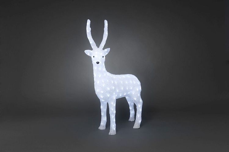 Konstsmide LED Acryl Rentier weiblich 160 kaltweiße Dioden