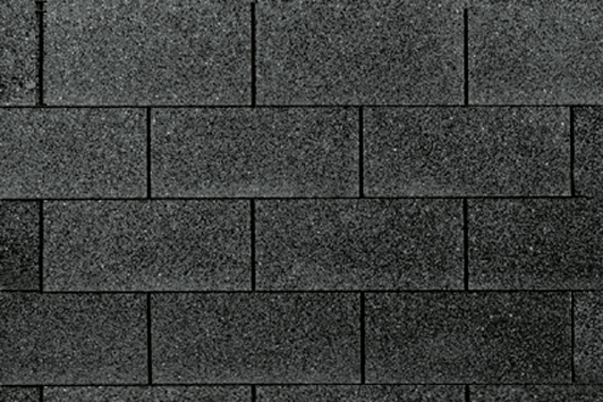 Wolff Finnhaus Rechteck Dachschindeln schwarz