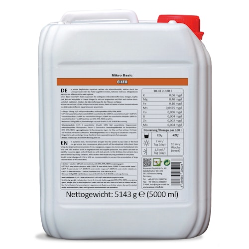 Aqua Rebell Mikro Basic Eisen 5000 Mililiter Pflanzenpflege