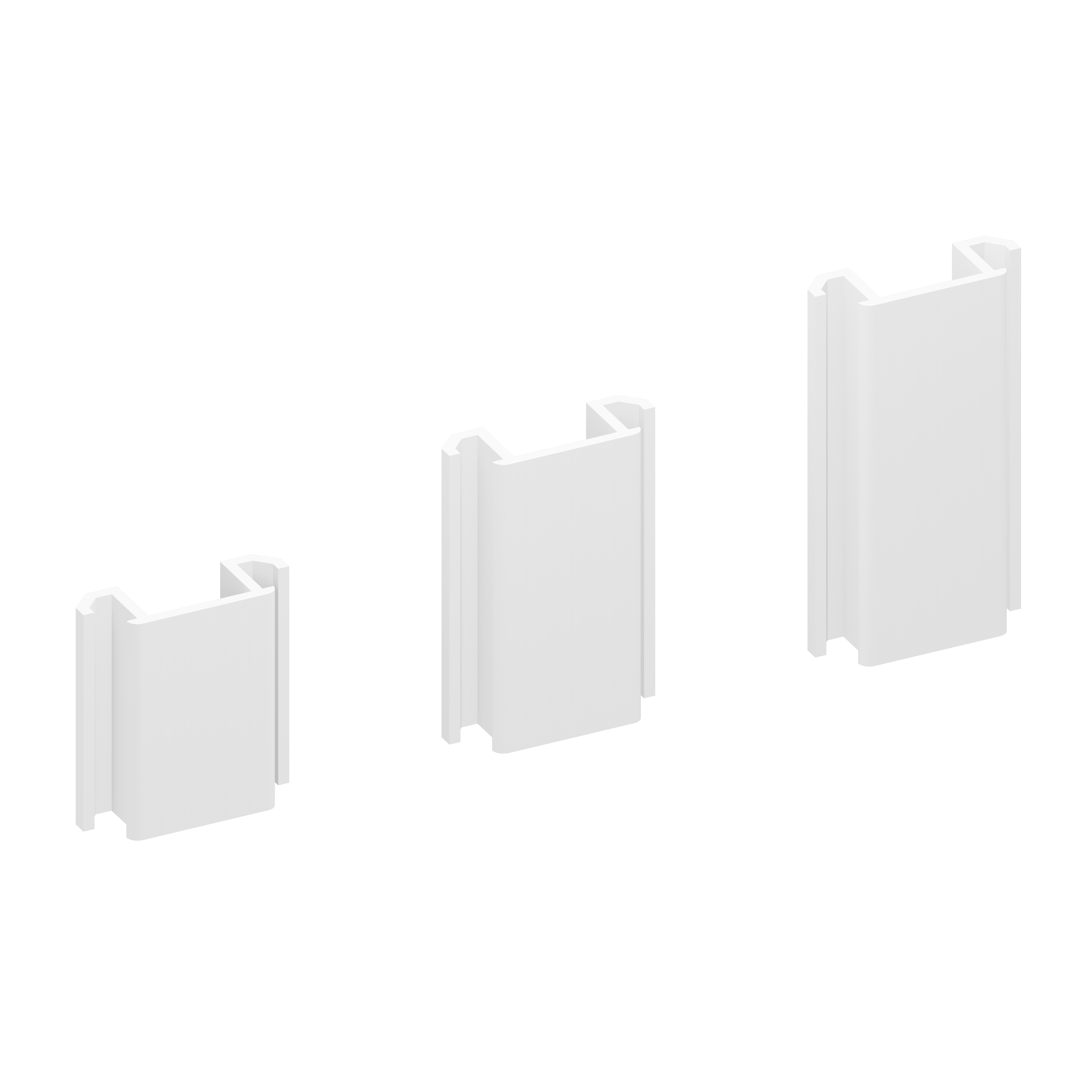 TraumGarten Ersatzteil: Distanz-Set für U-Klemmprofil Weiß