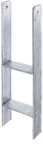 Alberts® H-Pfostenträger 300x60x6mm Gesamtlänge 600mm für verschiedene Pfostenstärken 140 mm