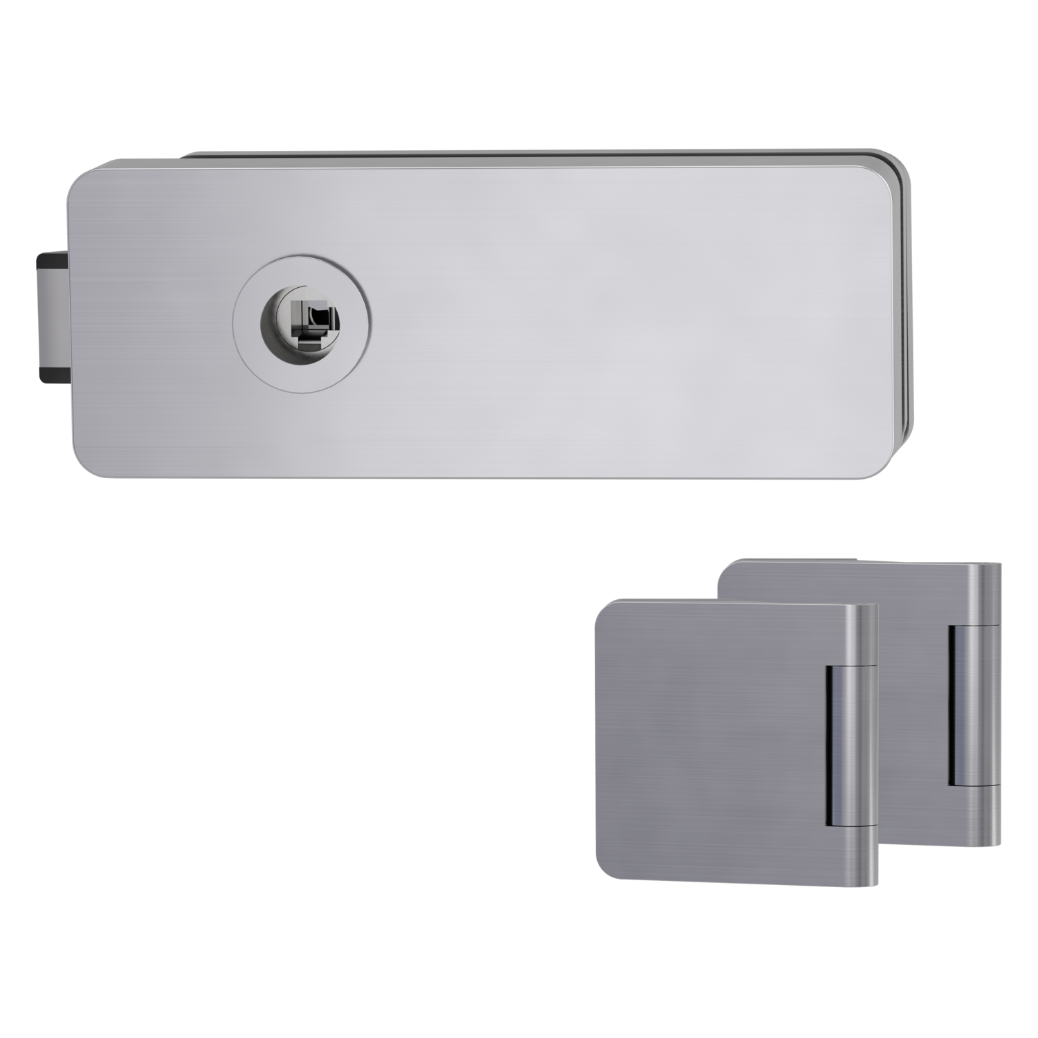 GRIFFWERK Ganzglastürbeschlagset Gate UV-3tlg-Edelstahl matt