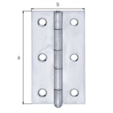 Vorschaubild Alberts® Scharnier Edelstahl 82x44 mm