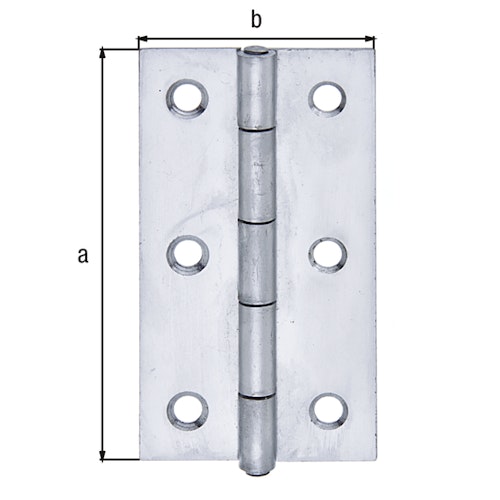 Alberts® Scharnier Edelstahl 82x44 mm