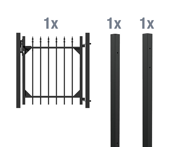 Alberts® Einzeltor-Set Chaussee zum Einbetonieren