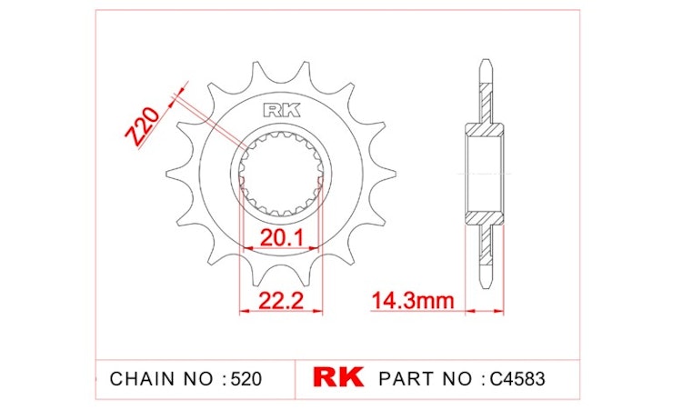 RK Antriebsritzel 4583