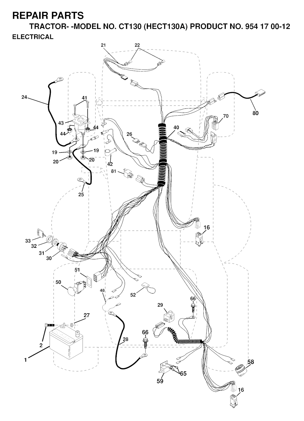 Explosionszeichnung Ersatzteile
