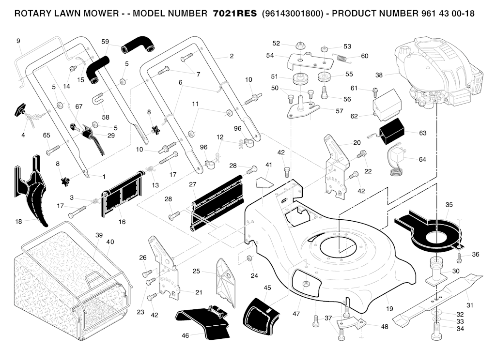 Explosionszeichnung Ersatzteile