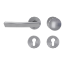 Vorschaubild Griffwerk Jette JETTE CRYSTAL Schraubtechnik -Edelstahl matt Rosettengarnitur -Schraubt. -Knopf R2 -WL -TS 40-45mm