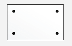 T&J HYGIENE SCHUTZGLAS Bohrungen 8mm oben/unten für Aufhänge-Set/Abspannung