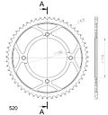 Vorschaubild Supersprox Stahl-Kettenrad 428 55Z (Schwarz)