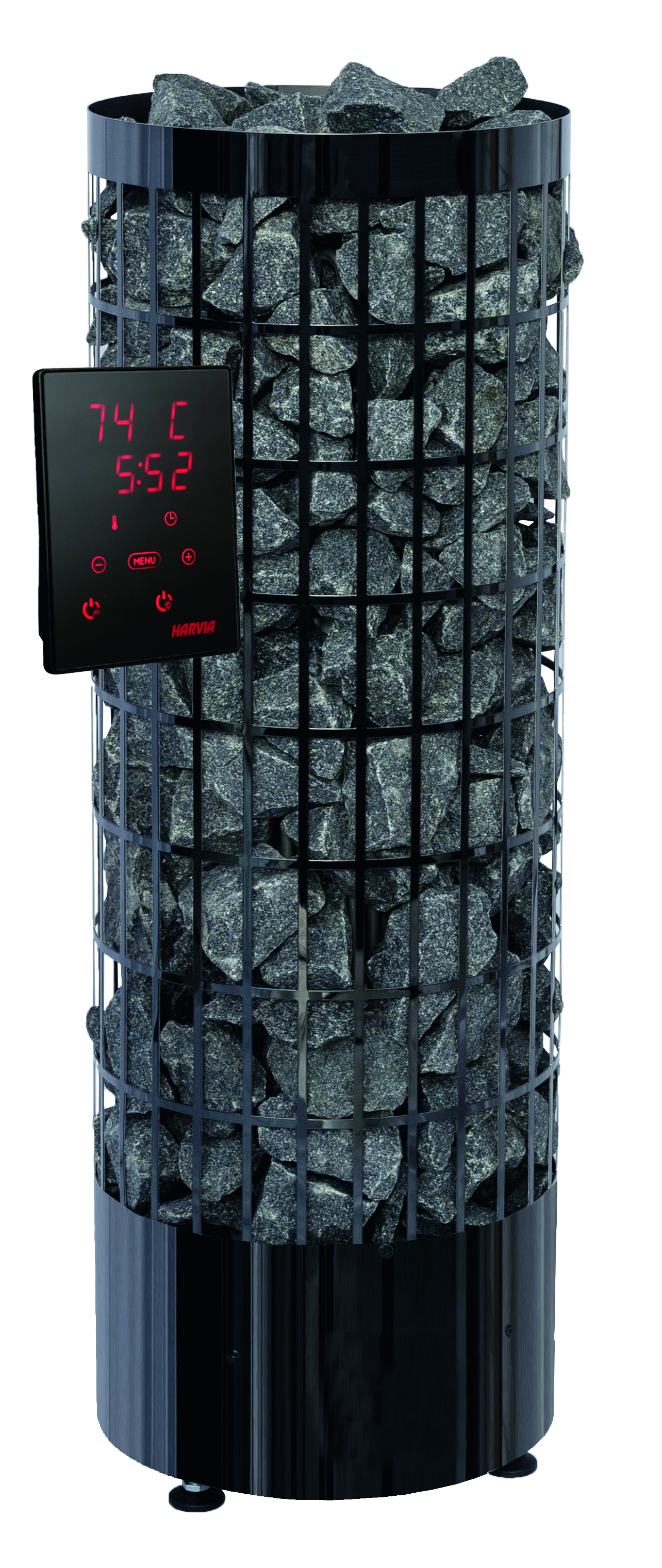 Wolff Finnhaus 9 kW Saunaofen schwarz mit externer Steuerung 1A