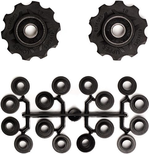 Elvedes Schaltrollen-Kit schwarz 8-fach, SRAM 9.0 (SL), 7.0, 5.0, 2x10 Zä