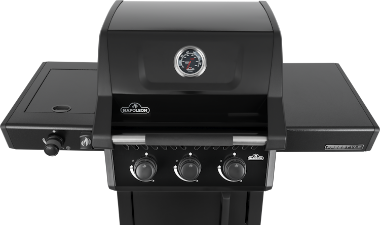 Napoleon Freestyle 365, 3 Hauptbrenner, Seitenbrenner und Tür, Schwarz
