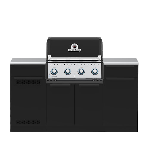 Broil King Outdoorküche Baron MOK 4-Brenner mit Gasflaschenschrank und Aufbewahrung