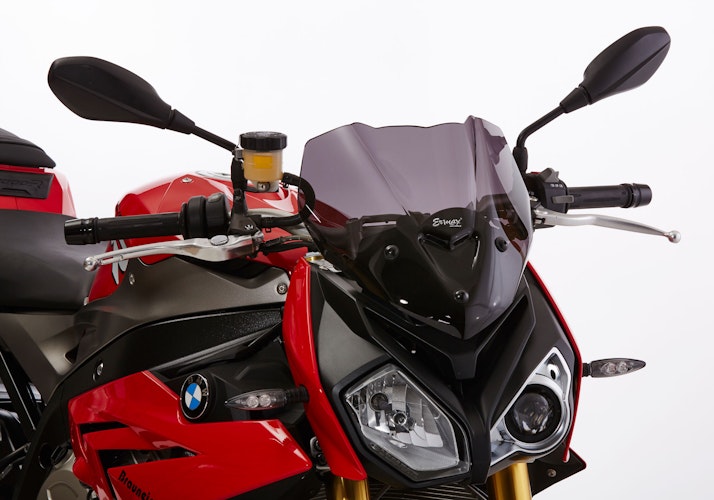 ERMAX Naked-Bike-Scheibe Acrylic durchsichtig Schwarz getönt für BMW S 1000 R