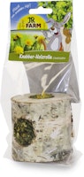 JR FARM Knabber-Holzrolle Löwenzahn 100g Kleintiersnack