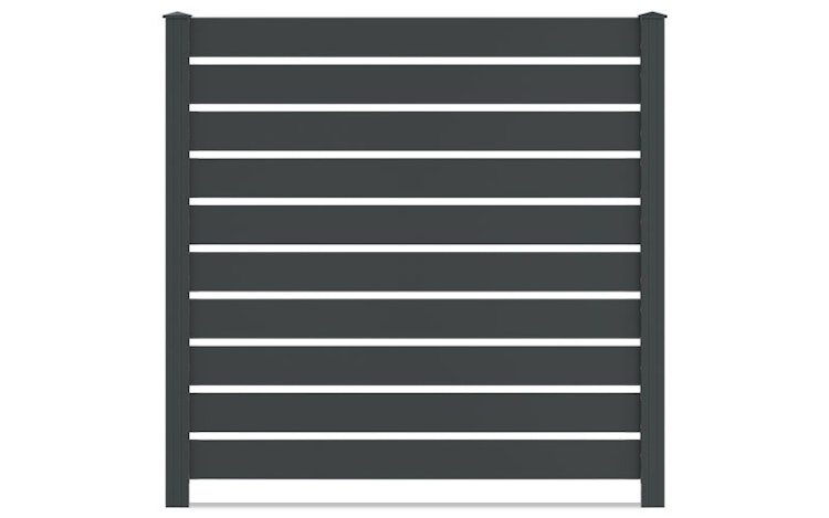 dz Alu Steckzaun-Komplettset VIDUAL Line 150 Distanz 10 mm zum Aufschrauben