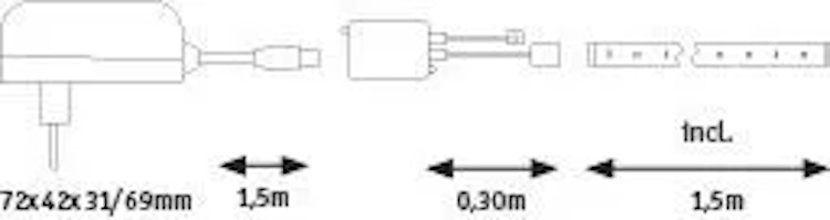 Paulmann FlexLED LED Strip 3D LED Strip 3D 1,5m