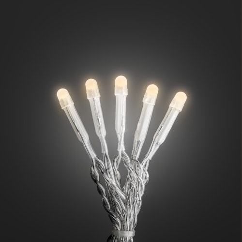 Konstsmide Weihnachtsbeleuchtung  Micro LED Lichterkette gefrostet 10 klar
