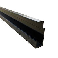 Fiberdeck Weo Brise soleil Alu Montageprofil KX-3000 RAL9005 L 300cm