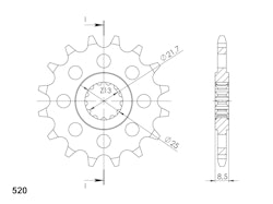 Supersprox Ritzel 520 15Z