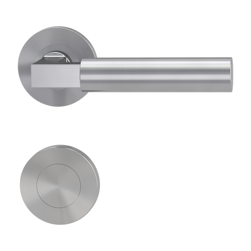 Griffwerk METRICO PROFESSIONAL Schraubtechnik GK4 -Edelstahl matt  Rosettengarnitur -Schraubt. -BL -TS 40-45mm