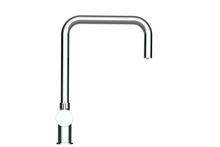 NIEDERDRUCK 3 Wege Wasserhahn Küchenarmatur, Edelstahl Massiv, 360° schwenkbarem N-Auslauf, Hochglanz Poliert