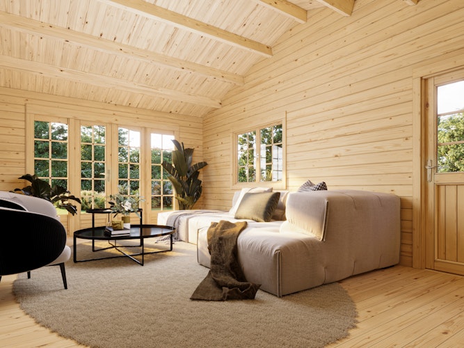 Palmako Gartenhaus Irene 19,0+16,2 m² - 44mm