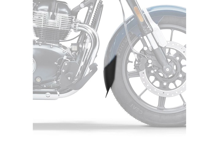 BODYSTYLE Kotflügelverlängerung vorne ABS Kunststoff schwarz-matt für ROYAL ENFIELD Super Meteor 650 