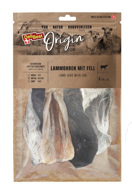 DeliBest Lammohren mit Fell HundekauartikelVorschaubild