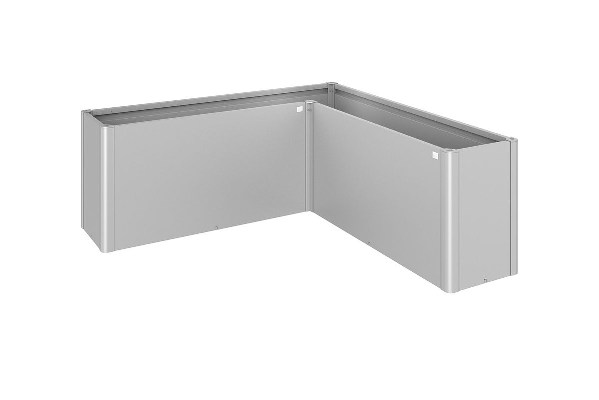 Biohort Pflanzbeet Belvedere B 201 x T 201 cm (Gr. L200) 77 cm (MAXI) silber-metallic