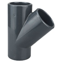 Heissner Klebe-T-Stück 45° (PVC), 50mm (Z745-00)