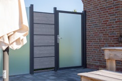 GroJa Ambiente Einzeltor 100 x 180 cm mit Alurahmen Anthrazit DB 703Zubehörbild