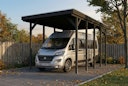 Vorschaubild Skan Holz Friesland - Flachdach Caravan-Carport aus Nadelholz Breite 402 cm