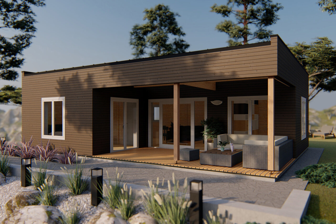 Wolff Finnhaus Ferienhaus Kongsberg 70- 44 mm