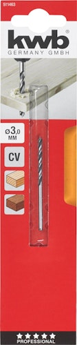 kwb Holzbohrer 2-F  3,0 mm SB 511463