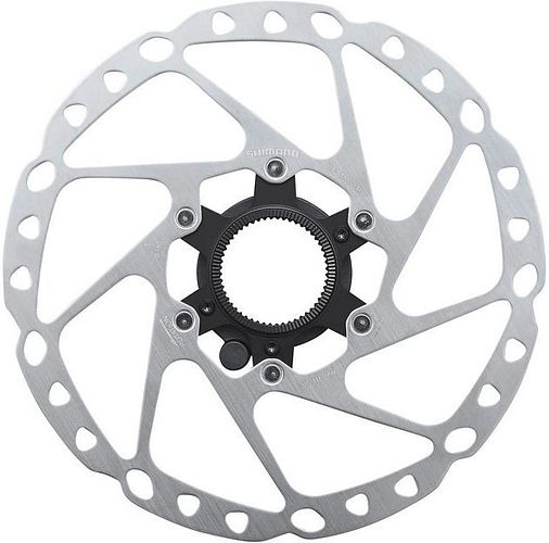 Shimano Bremsscheibe RT-EM600 160 mm silber mit Außenverzahnung, für STEPS Geschwindigkeitssensor